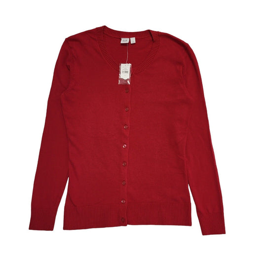 Gap Red Button Cotton/Nylon Cardigan Women's uk S 8 eu 36 BNWT H336