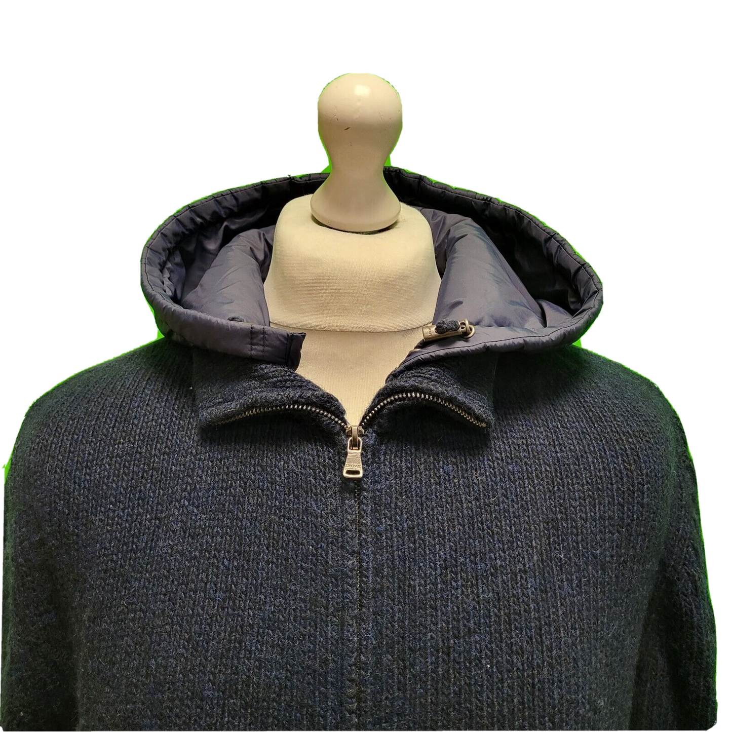 DNKY Navy Long Sleeve Hooded Padded Jacket UK Men's XL H731