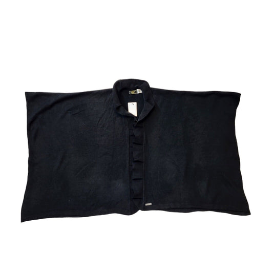 Lipsy Open Front Black Ruffle Cape BNWT Uk Women's One Size G387