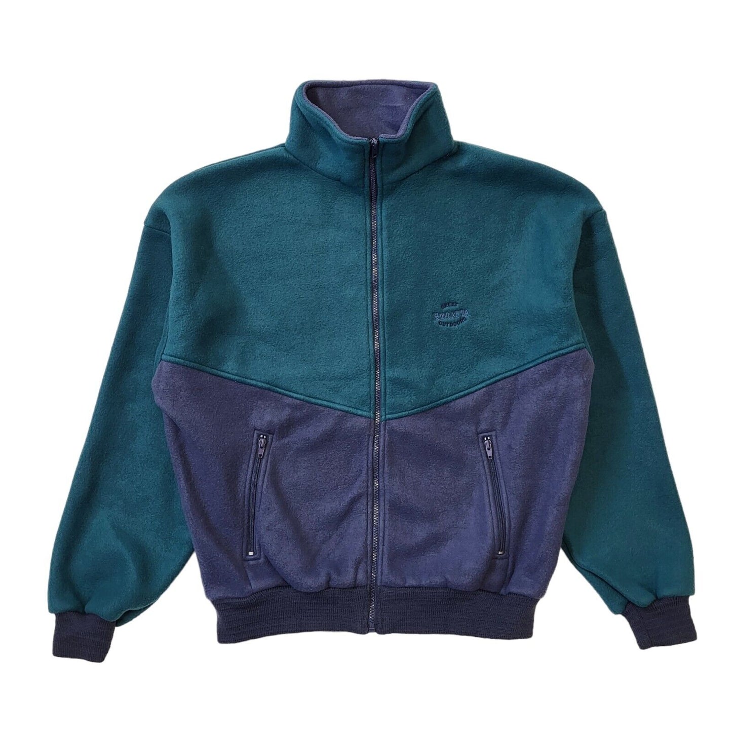 Regatta Fleece Jacket Green Blue High Neck Mens XL EU 56 G360