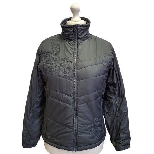 Columbia Sportswear Grey Zipped Jacket Uk Women's M Eu 38 G16