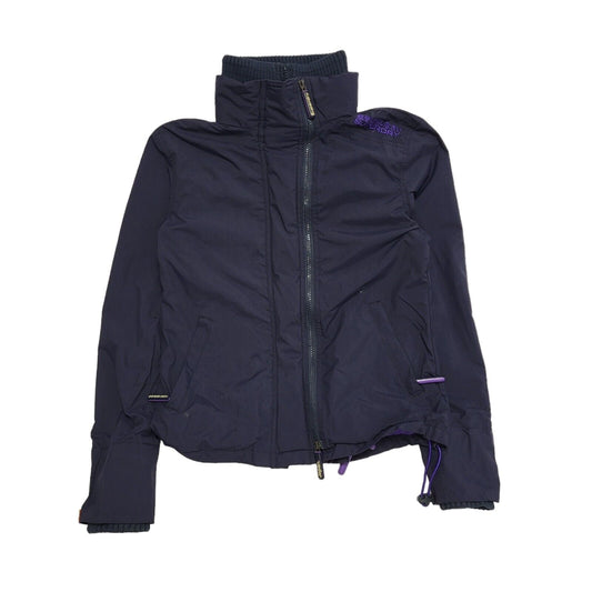 Superdry Wind Cheater Navy Blue Zipped Jacket Women's UK xS H608