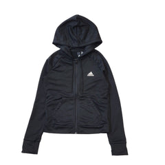 Adidas Black Hooded Tracksuit Track Jacket Tommy Hilfiger UK S 8-10 EU 36 H141