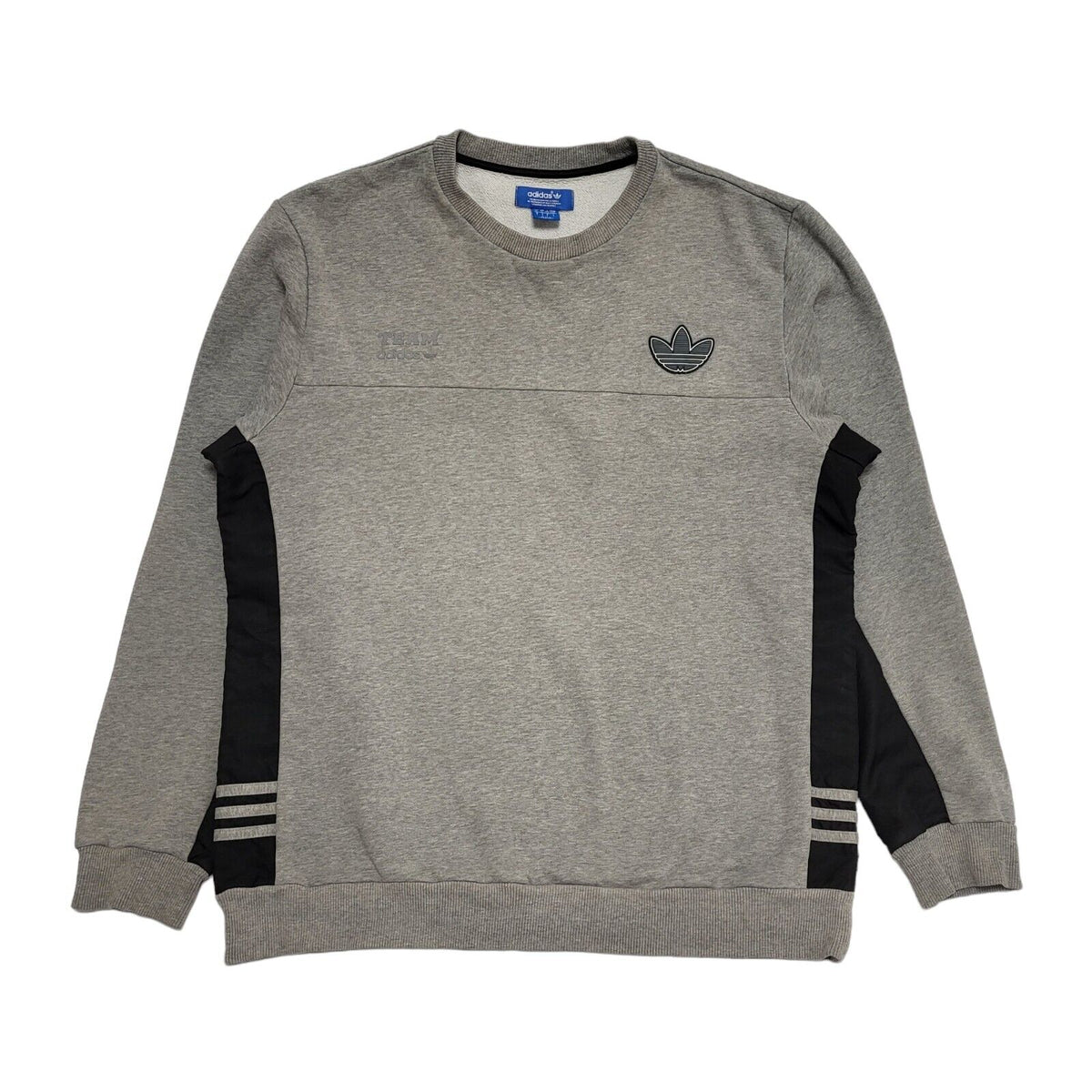 Adidas Grey Long Sleeve Casual Sports Sweatshirt Men's UK Large H681