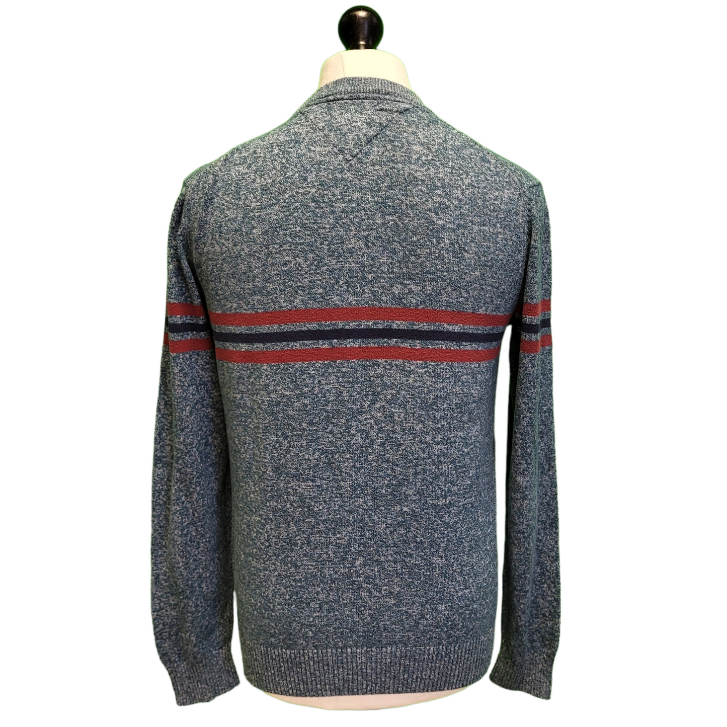 Tommy Hilfiger Blue Long Sleeve Knit Crew Neck Jumper Men's UK XS EU 44 H969