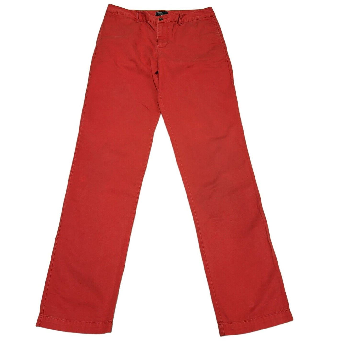 Polo Ralph Lauren Red Straight Dress Trousers UK Women's 10 M W28 L34 H764