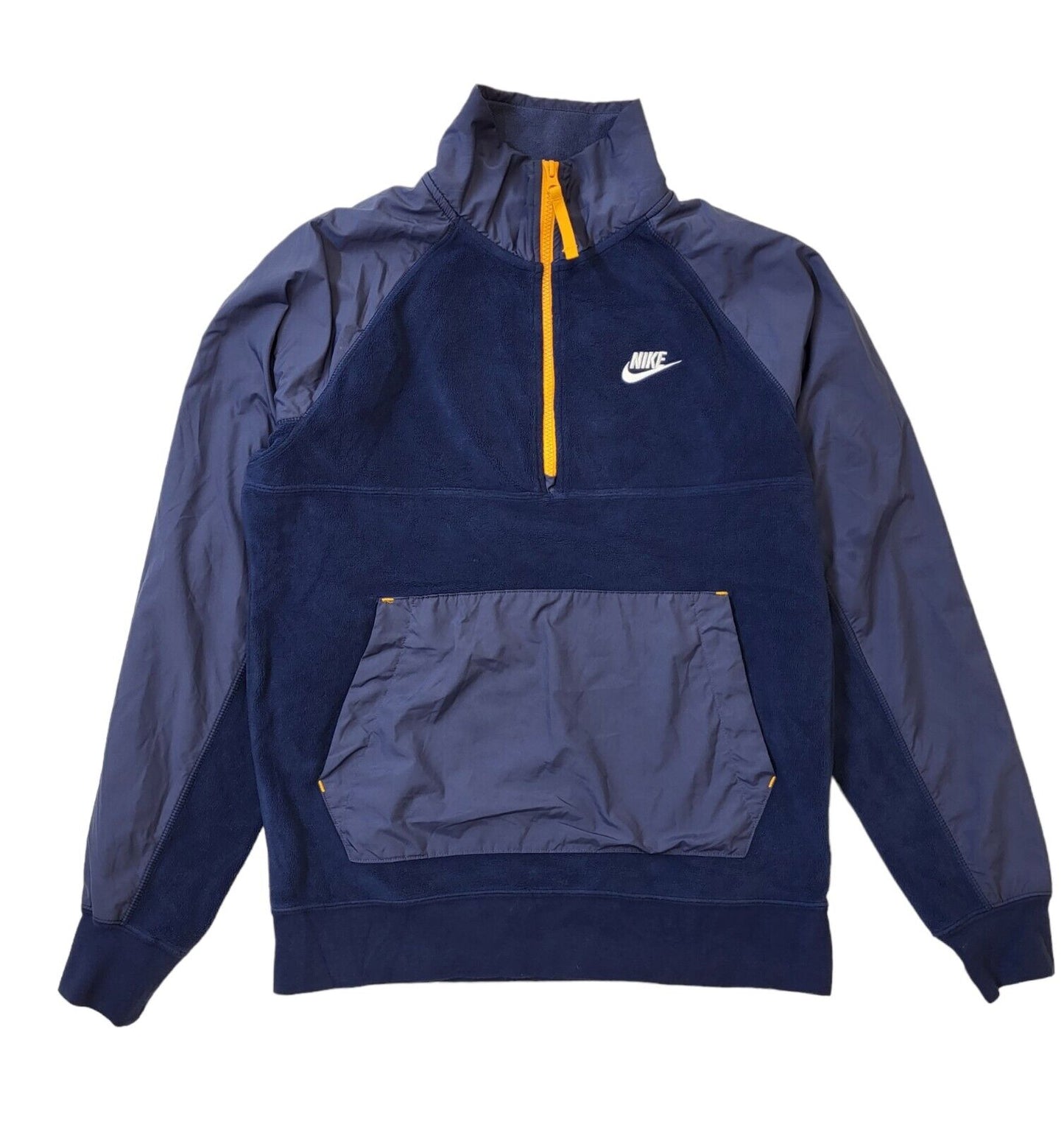 Nike  1/4 Zip Long Sleeve Casual Pullover Sports Top Blue Mens Uk S Eu 48 G361