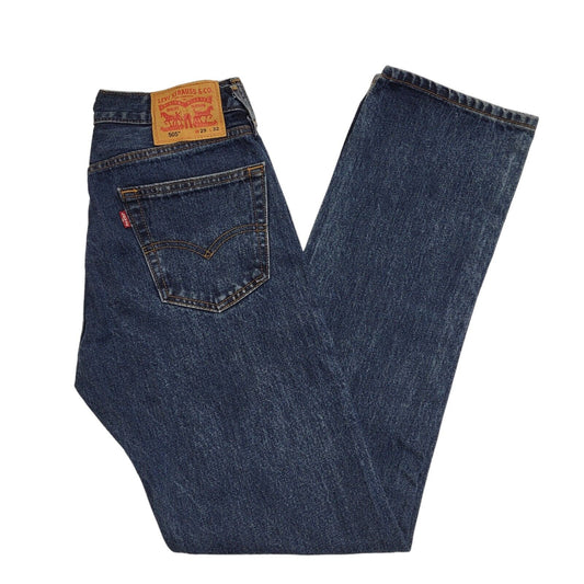 Levi's 505 Blue Slim Straight Zipper Fly Denim Jeans Men's UK XS W29 L32 H528
