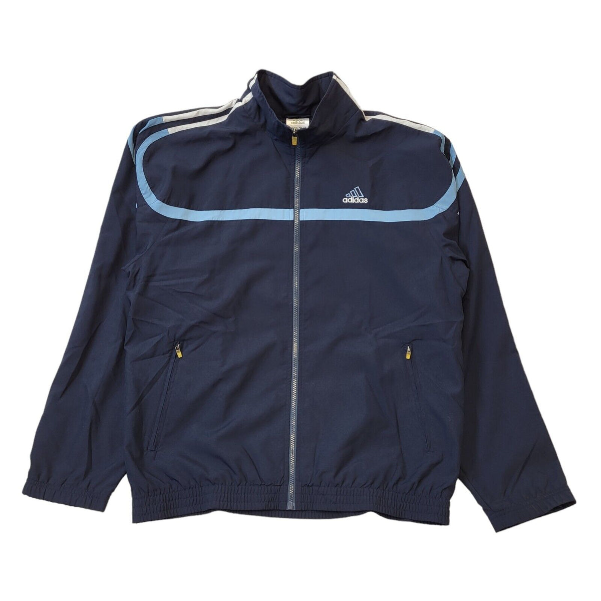 Adidas Navy Blue Long Sleeve Sport Tracksuit Top Jacket Men's  Uk M H181