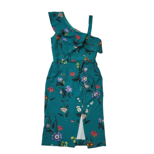 Oasis Green Floral Sleeveless Bodycon Pencil Dress Women's BNWT UK 12 G810