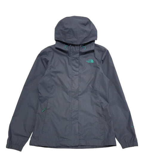 The North Face Grey Hooded Windbreaker Track Jacket UK Women's S H693