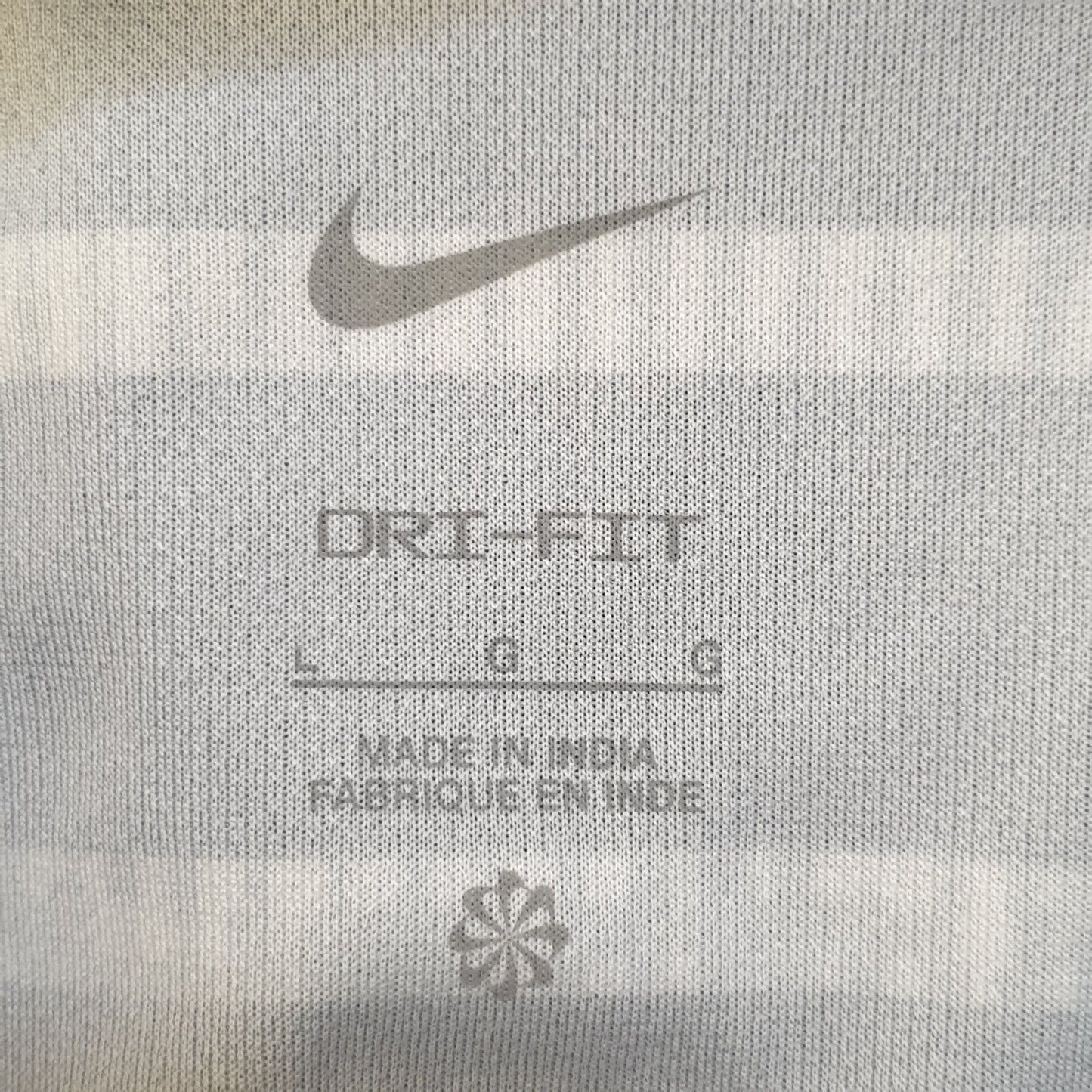 Nike Dri-Fit Black Grey Striped Short Sleeve Polo T-Shirt Uk Men's L Eu 54 G62