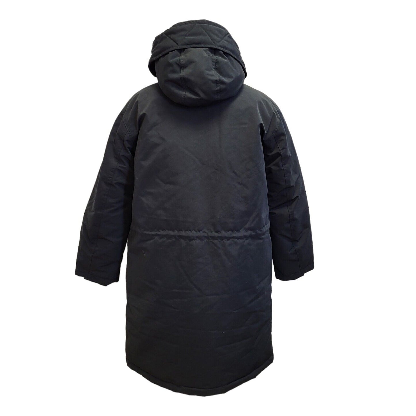 Red Herring Wadded Parka Black Zip & Snap Hooded Coat Uk Men's S Eu 46 G33