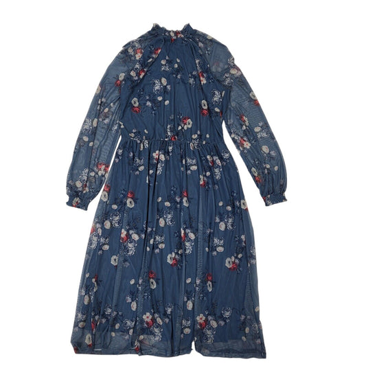 Principles Blue Long Sleeve Moonlight Dress UK Women's L 12 Bnwt BB348