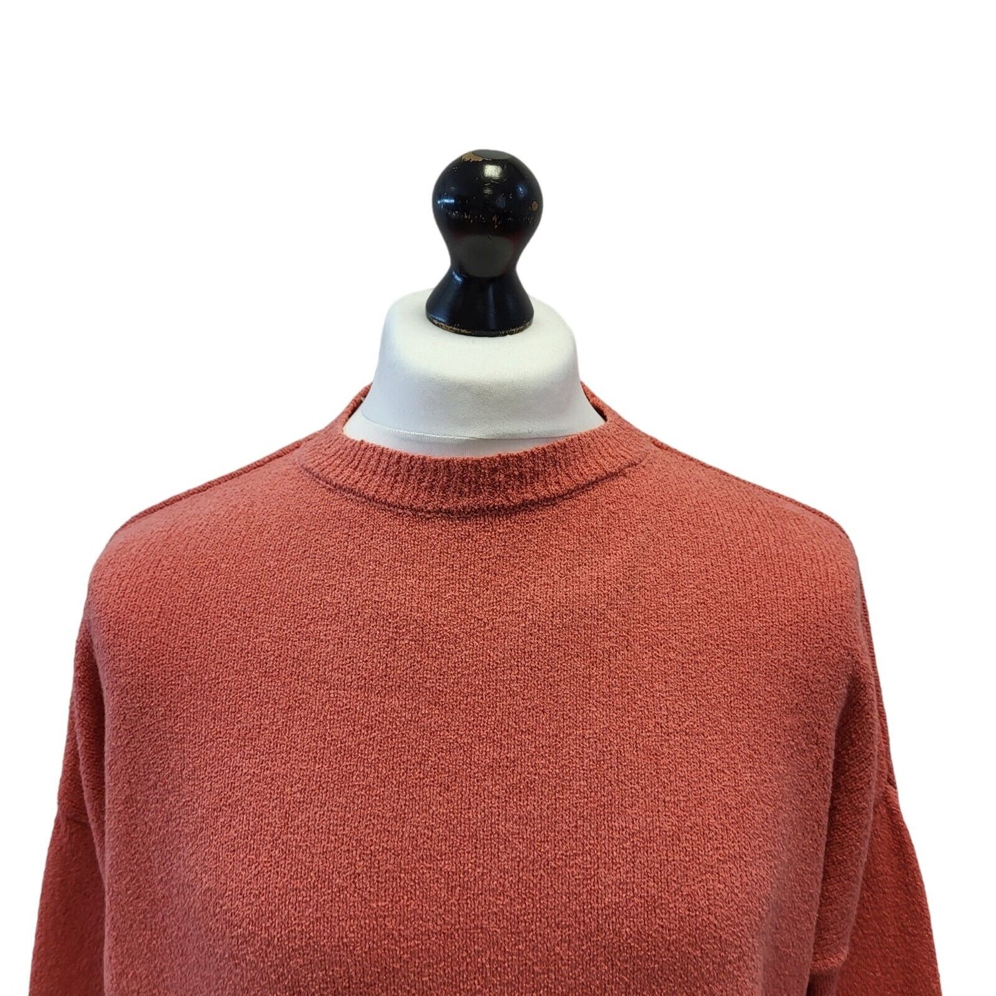 Tommy Jeans Jumper Crew Neck Orange Mens UK XS EU 44 G370