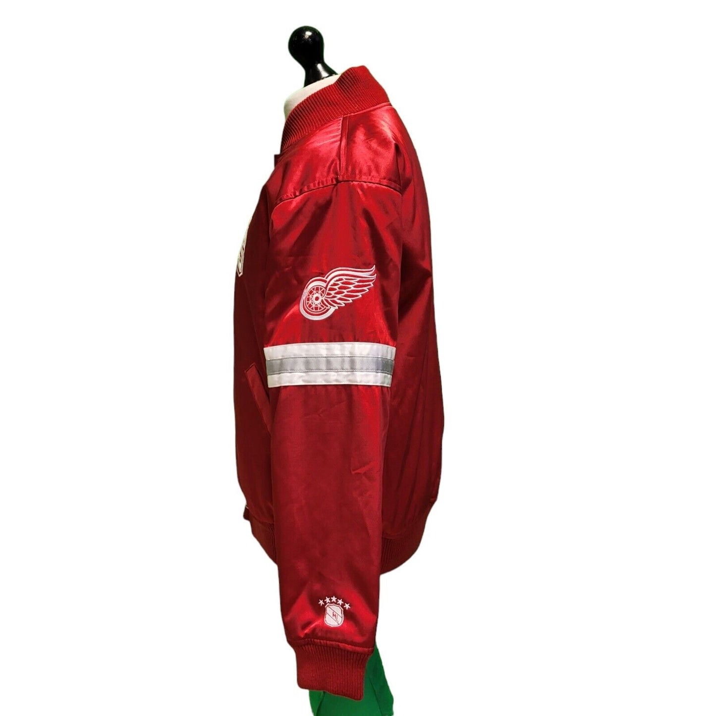 Mitchell & Ness Vintage Red Wings Snap Padded Hockey Men's Jacket UK M H915