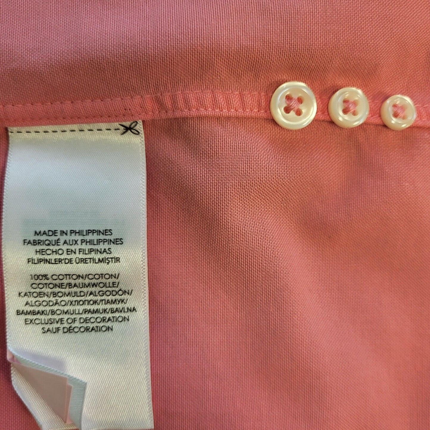 Ralph Lauren Salmon Pink Relaxed Fit Long Sleeve Shirt Men's UK S H128