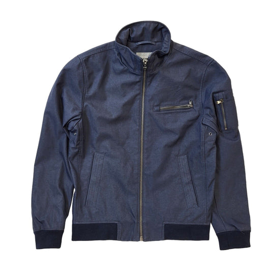 Michael Kors Navy Blue Zipped Bomber Jacket Uk Men's Small G633