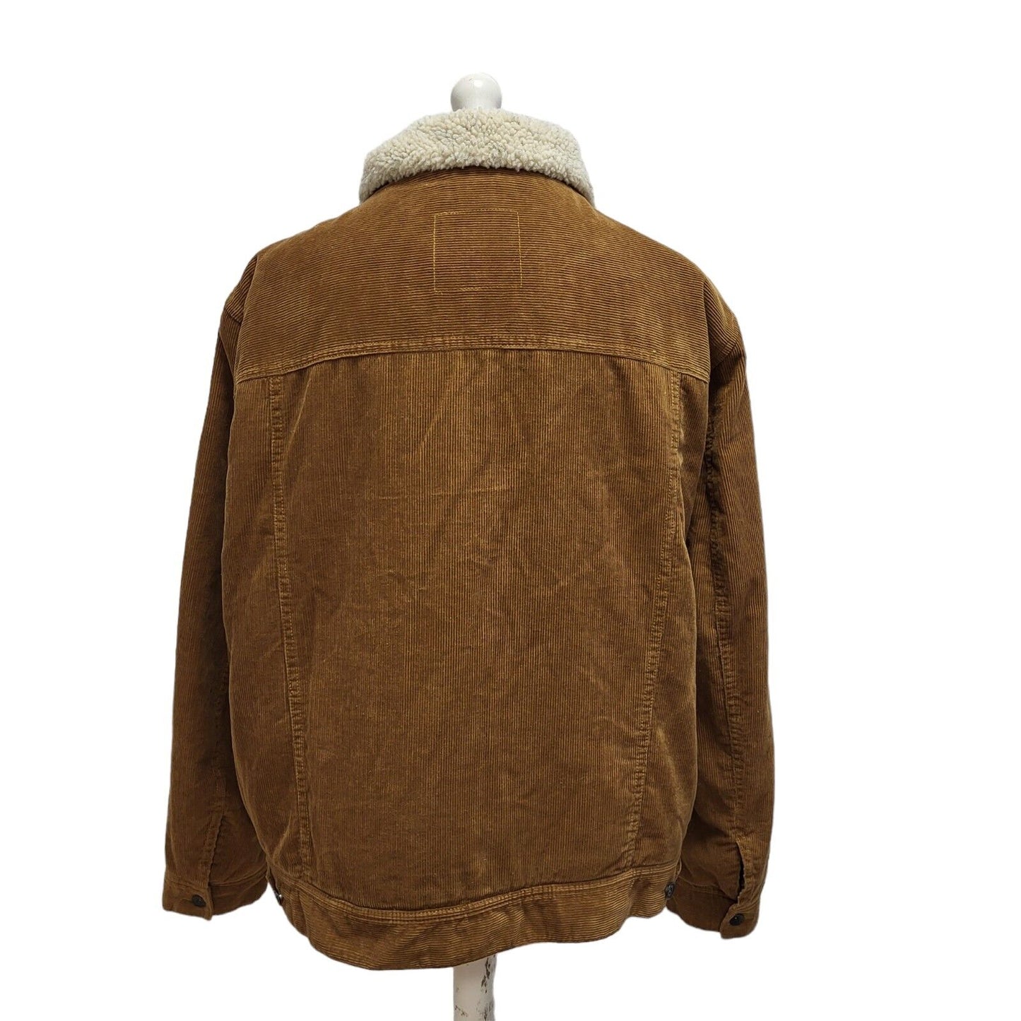 Eighty Four Brown Fleece Lined Corduroy Sherpa Jacket Uk Men's 3XL Bnwt BB305
