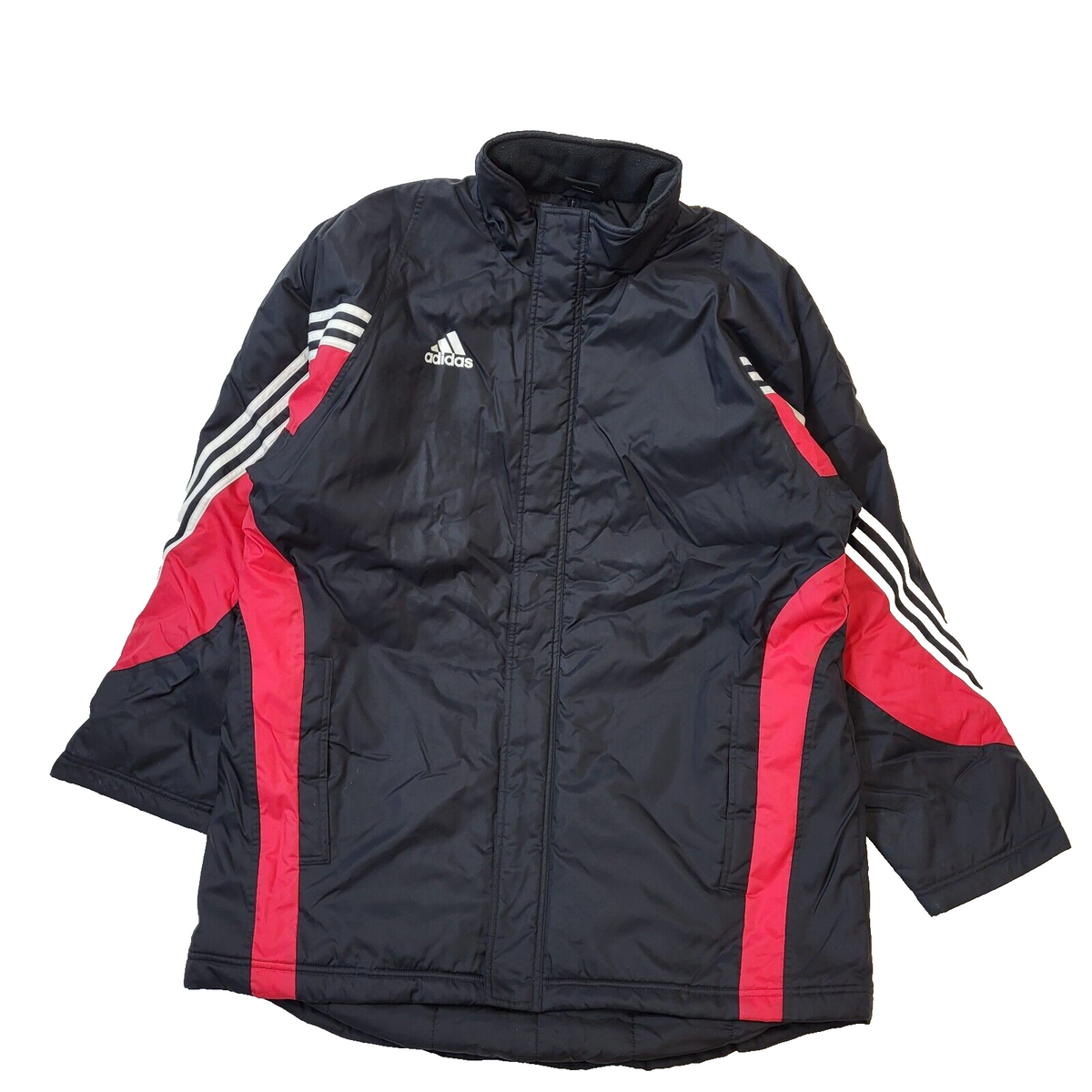 Adidas Black Red Over-sized Zipped Sport Jacket Men's uk M eu 50 H69