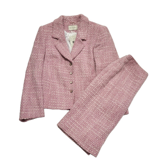 Minuet Pink Wool Blend Skirt (16) Suit Jacket (12) Women's Uk 12 Bnwt BB359