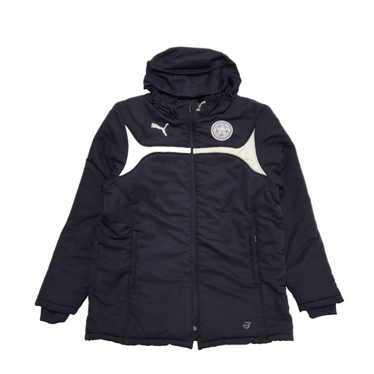 Puma Navy Blue Leicester City Football Hooded Sports Jacket uk XL BB326