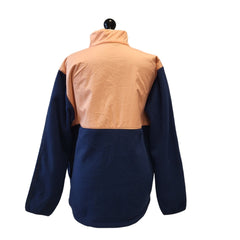 Adidas Blue Orange 1/4 Zip Sports Fleece Jacket Uk Women's Large G735