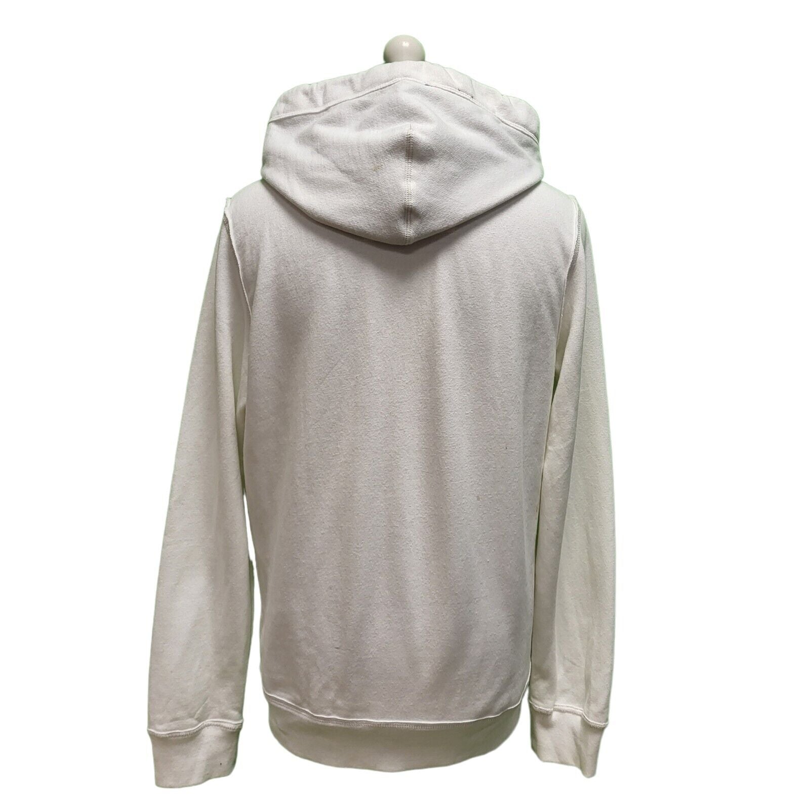 Aeropostate White Long Sleeve Zip Sweatshirt Hoodie Men's UK M EU 50 H594 BNWT