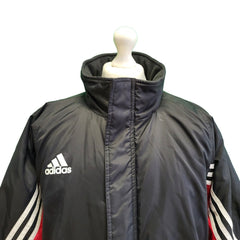 Adidas Black Red Over-sized Zipped Sport Jacket Men's uk M eu 50 H69