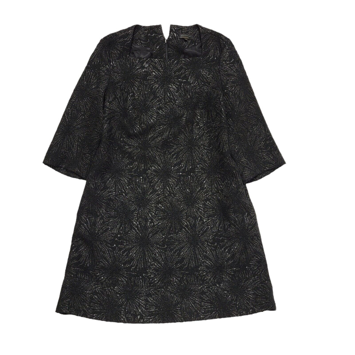 Adolfo Dominguez Black 3/4 Sleeve Shift Dress UK Women's 12 BB353