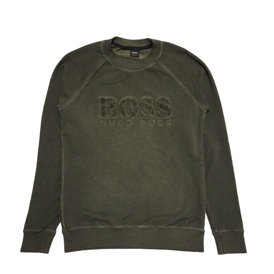 Hugo Boss Green Crew Neck Casual Sweatshirt Uk Men's Medium BB281