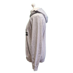 Adidas Grey Spell Out Retro Sports Drawstring Sweatshirt Hoodie Men's uk L G766