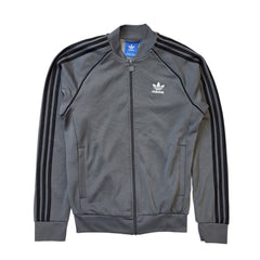 Adidas Track Jacket Y2K Grey Long Sleeve Full Zip Mens UK S EU 48 G366