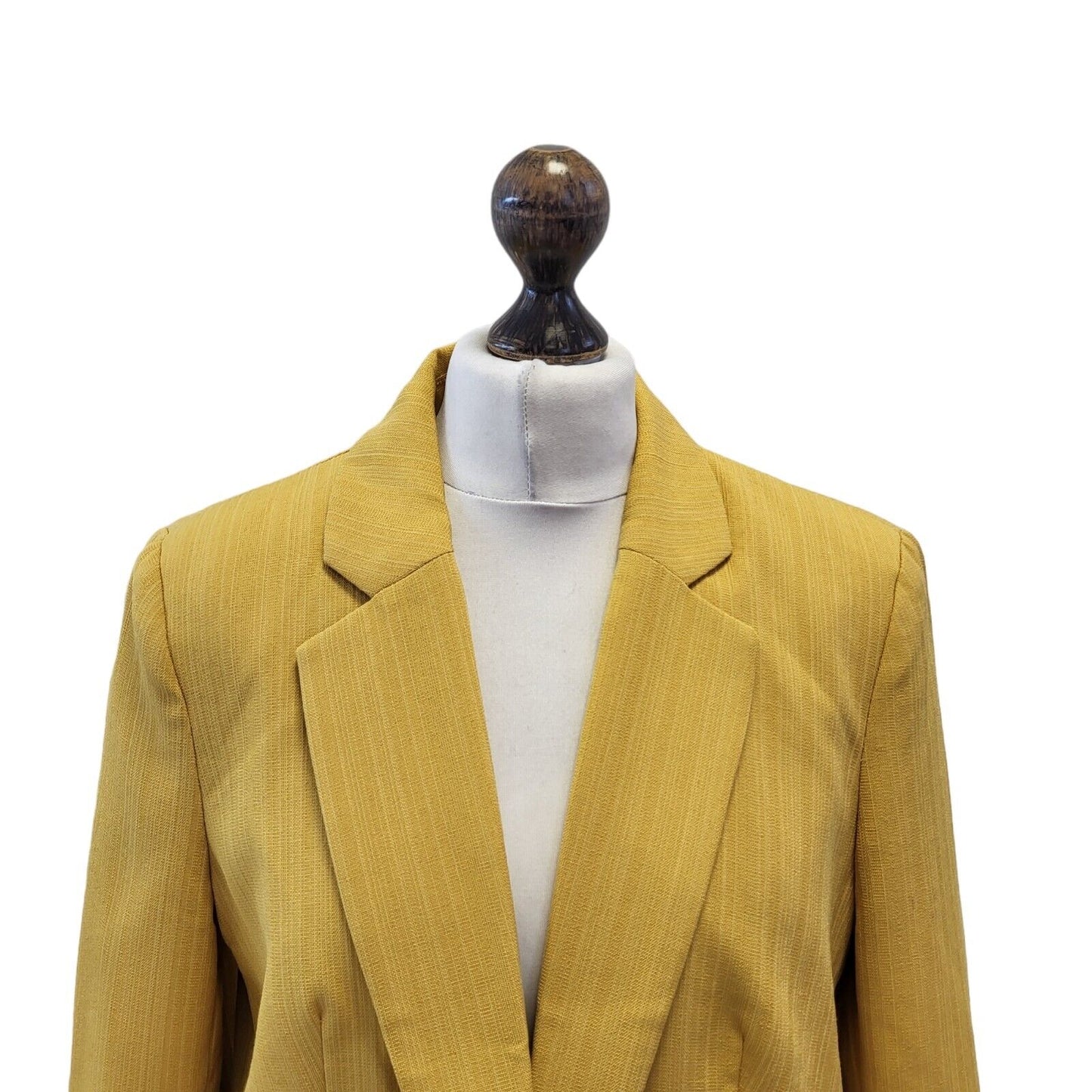 Next Gold One Button Blazer Suit Jacket Uk Women's 12 Eu 40 Bnwt G258