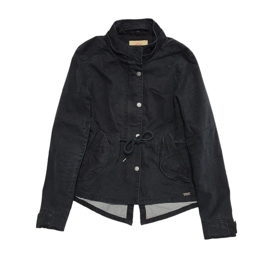 Levi's Black Zip & Snap Cotton Jacket UK Women's Small H722