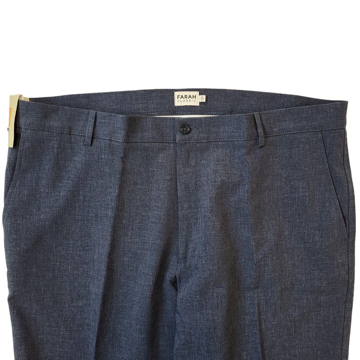 Farah Blue Air Force 400 Straight Leg Trousers Uk Men's 4XL W42 L27 Bnwt G207