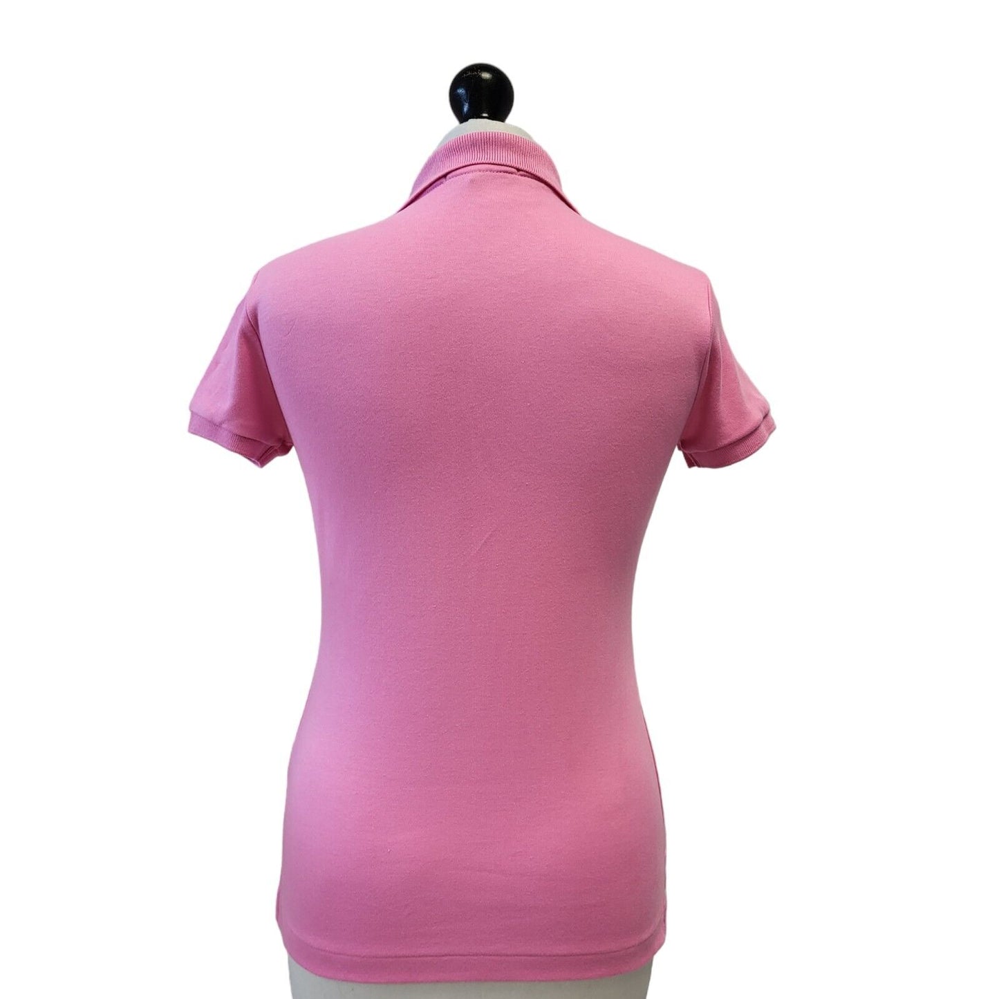 Ralph Lauren Pink Short Sleeve Polo Shirt UK Women's Small G725
