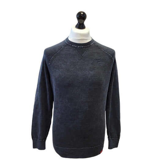 Superdry Sweatshirt Crew Neck Blue Mens UK M EU 50 G140