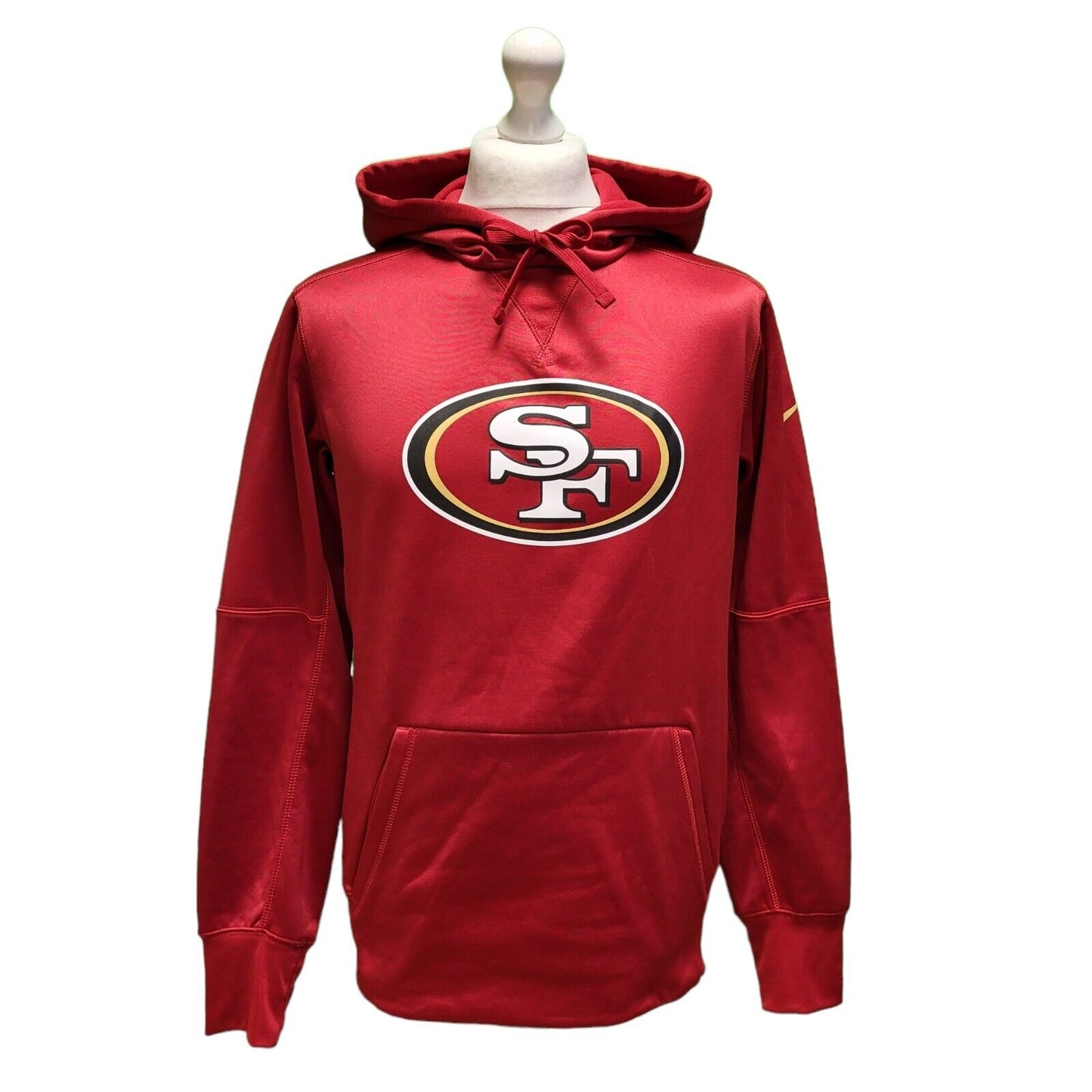 Nike Dri-Fit Red NFL Drawstring Pouch Sports Hoodie Men's UK S EU 46 H385