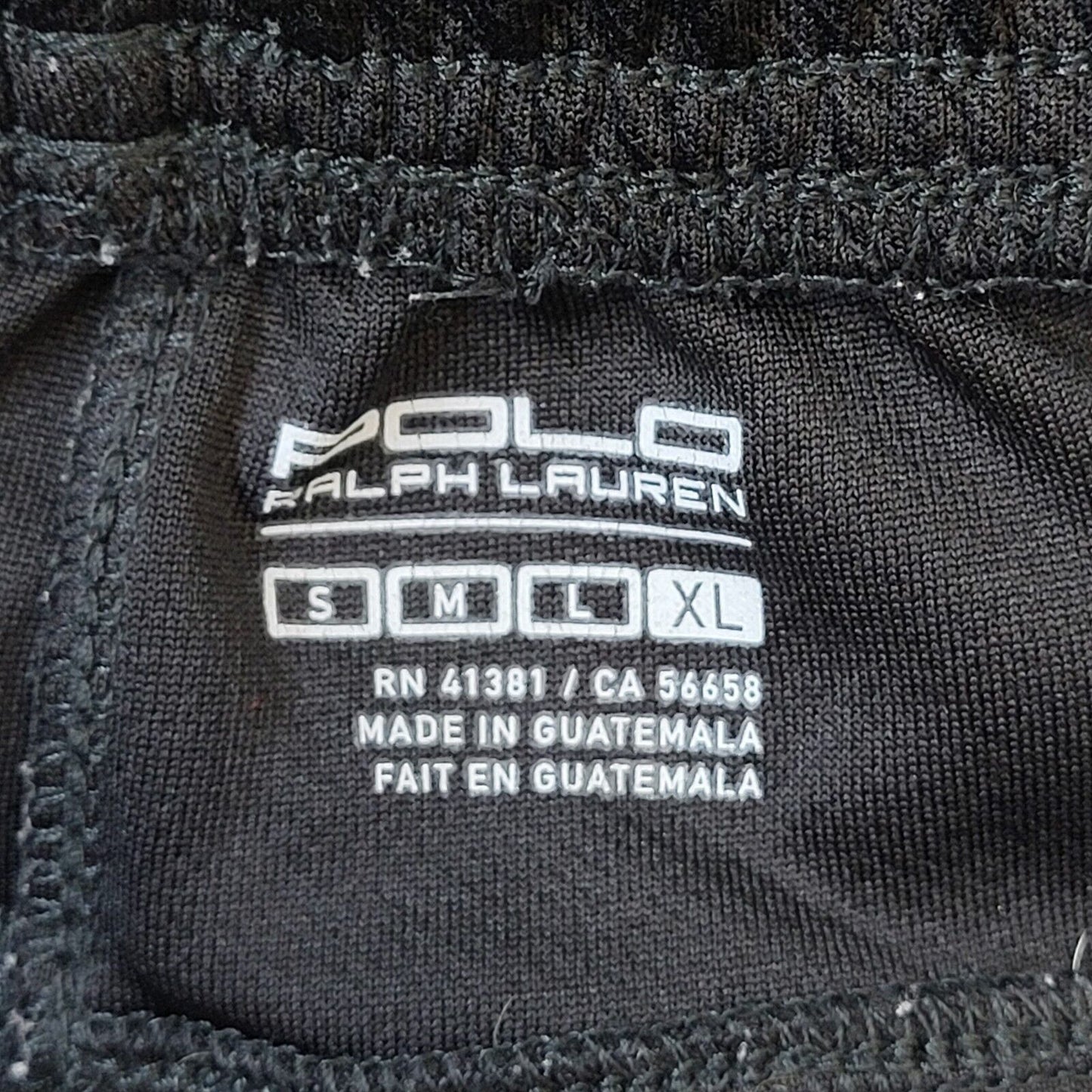 Ralph Lauren Black Straight Leg Tracksuit Bottoms UK Men's XL W36 L30 G184