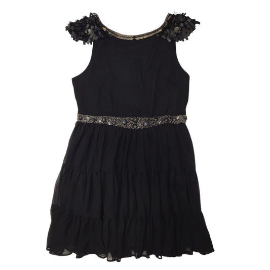 Next Black Beaded Fit & Flare Evening Dress UK Women's 16 BNWT H702
