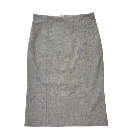 Polo Ralph Lauren Grey Wool Pockets Pencil Skirt Women's uk 8-10 us 4 W28 G809