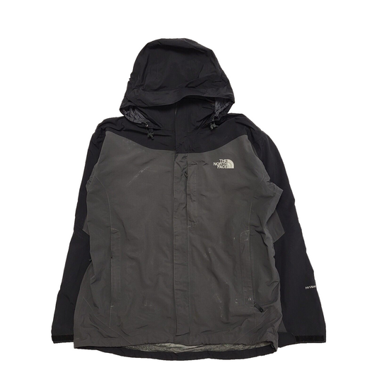 The North Face Black Grey Lightweight Hooded Jacket Men's  UK S H959