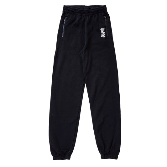 Les Girls Les Boys Black Tracksuit Bottoms Uk Kids Small W24 L31 G175