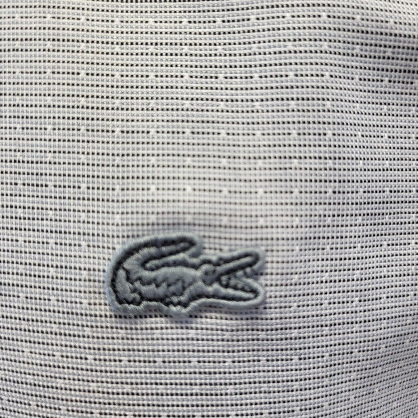 Lacoste Grey Slim Fit Long Sleeve Shirt Uk Men's M Eu 50 G289