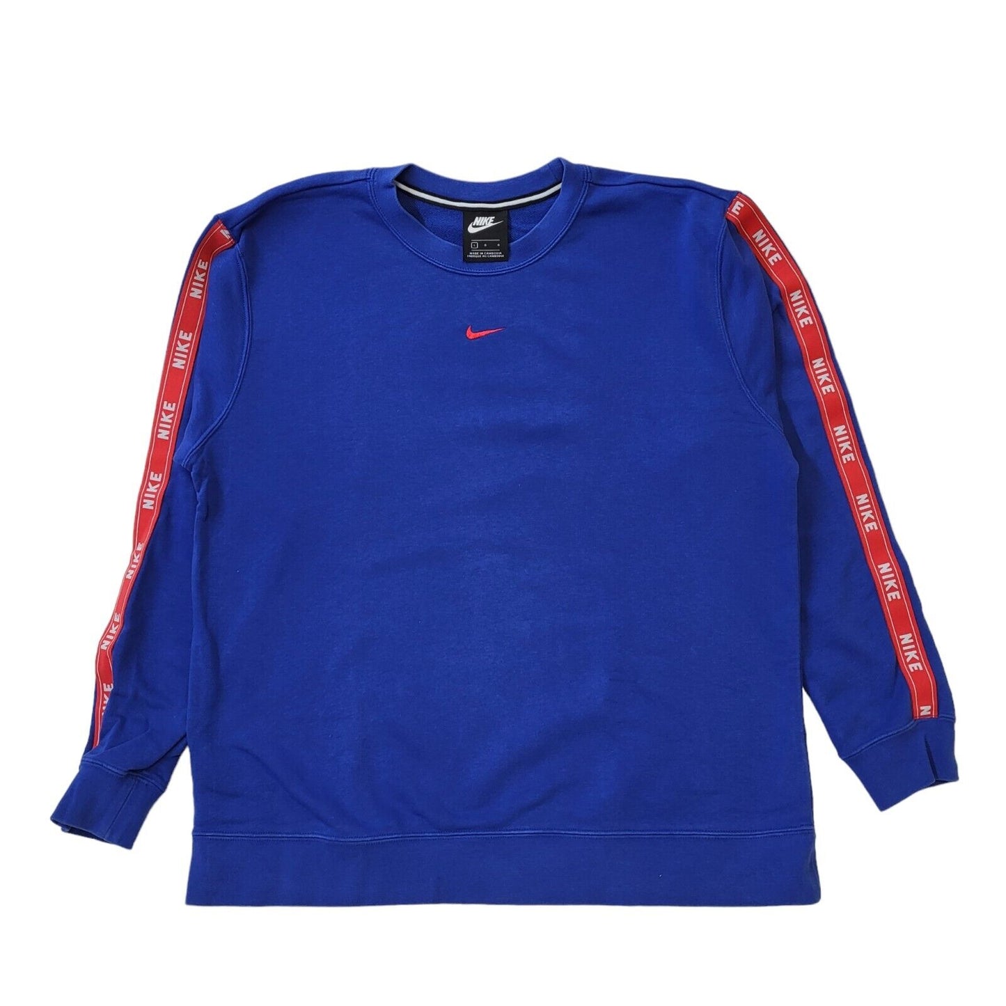 Nike Blue Long Sleeve Casual Sports Sweatshirt Men's  UK L H159