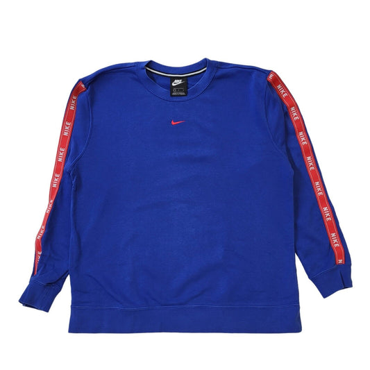 Nike Blue Long Sleeve Casual Sports Sweatshirt Men's  UK L H159