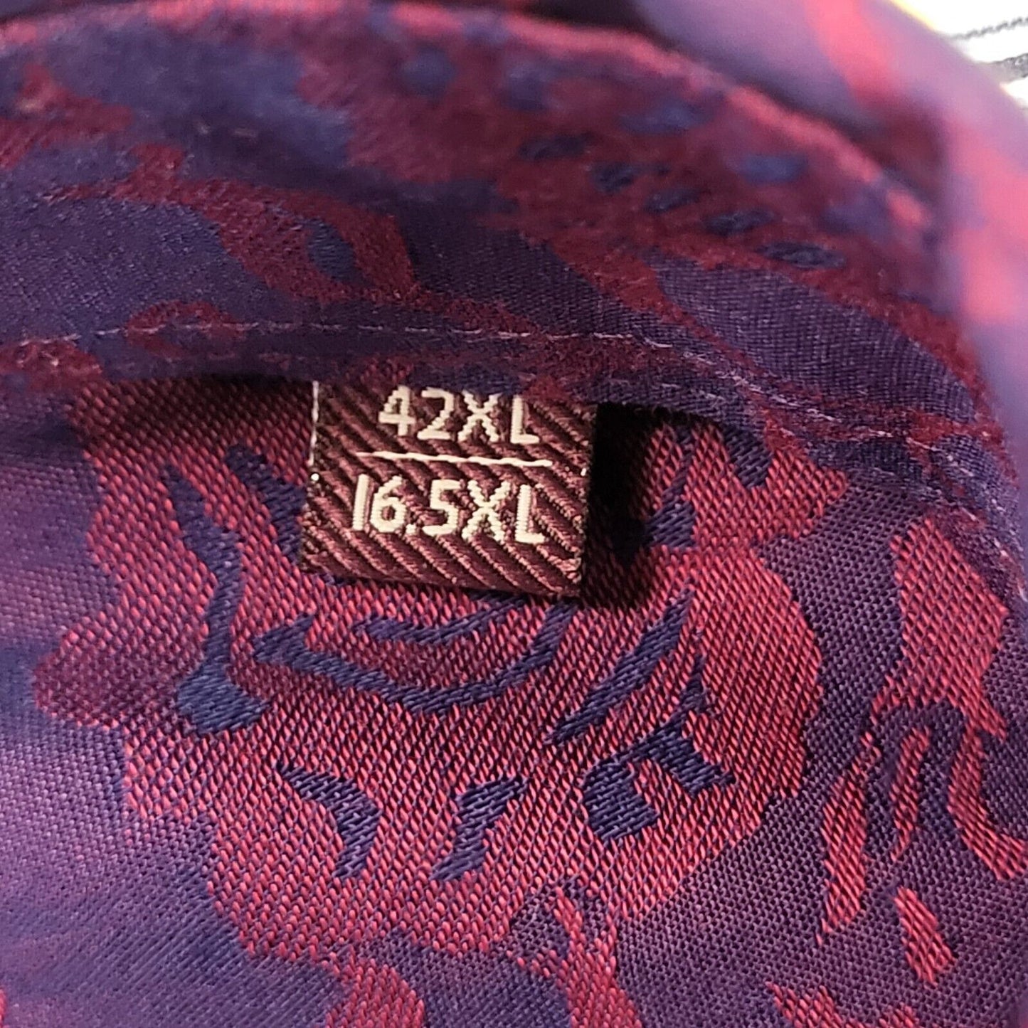 Moss Esq Purple Long Sleeve Shirt Uk Men's Large Long BB379