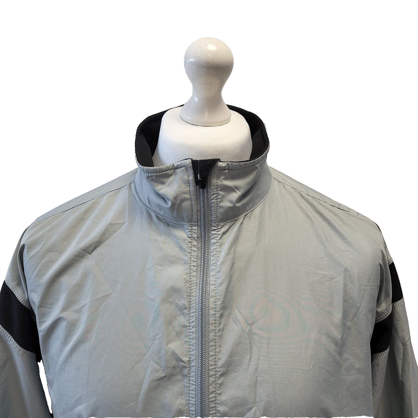 Nike Grey Black Zipped Sport Jacket Men's uk L eu 54 H283
