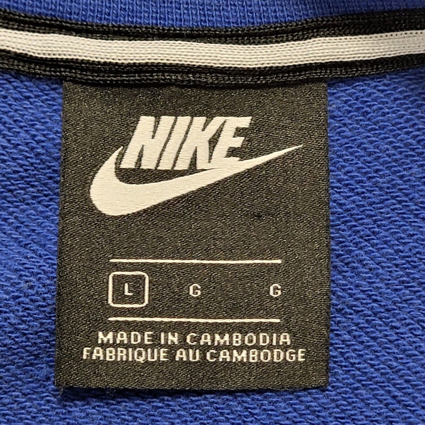 Nike Blue Long Sleeve Casual Sports Sweatshirt Men's  UK L H159
